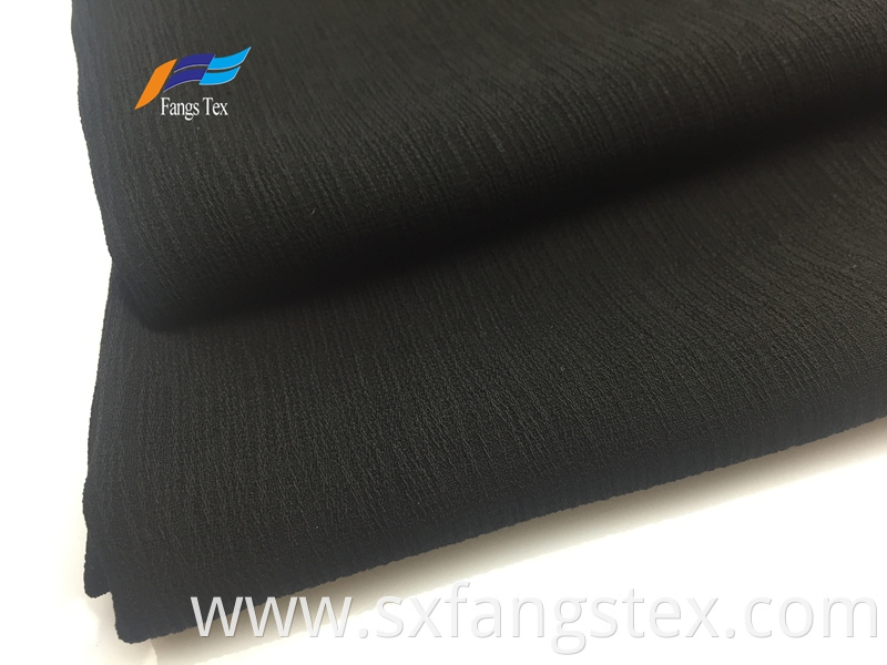 Breathable 100% Polyester Bark Crepe Chiffon Abaya Fabric